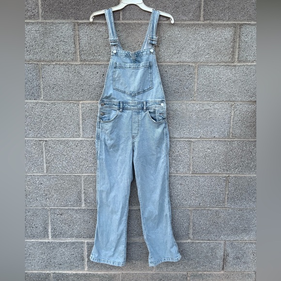H&M &Denim Overalls Women's Retro 90’s Y2K Classic Farmer Light Wash Size Small - Picture 1 of 13
